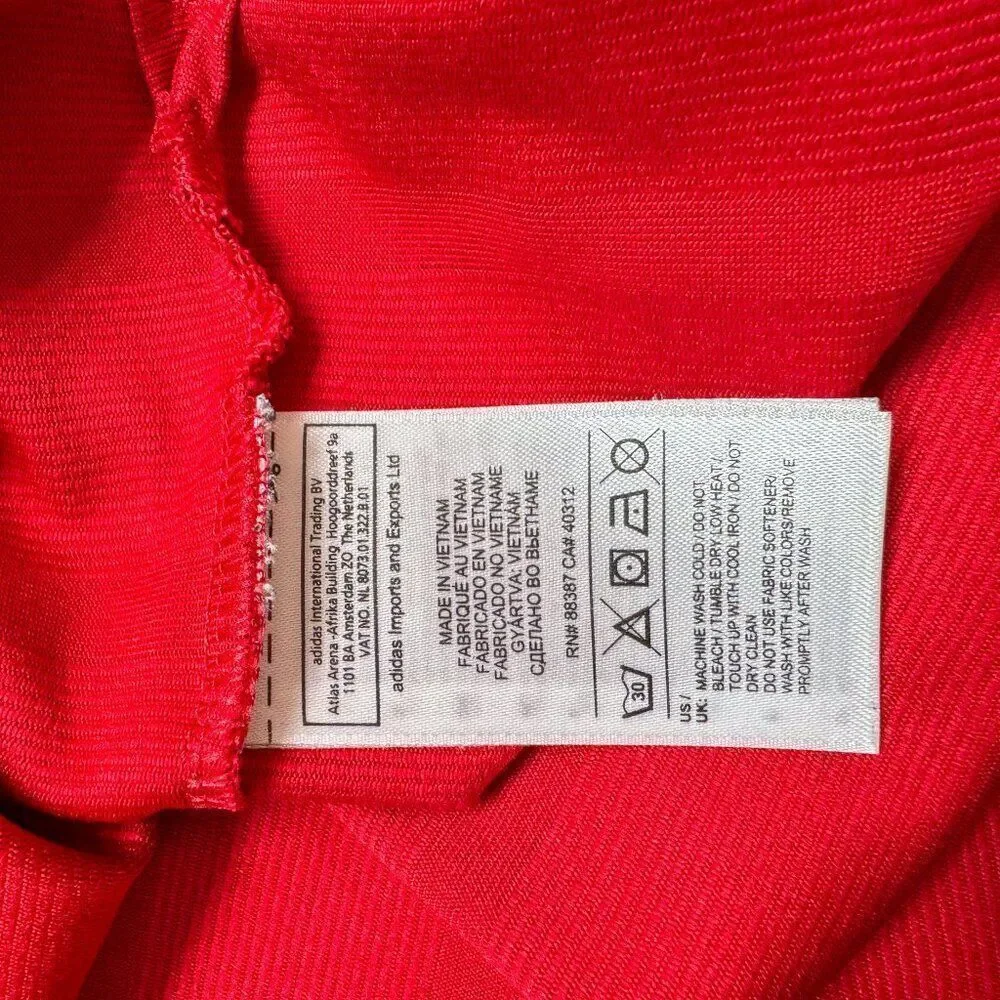 Adidas Golf Polo Shirt Mens Large Red Golfer Business‎ Casual Preppy Diamond Cup